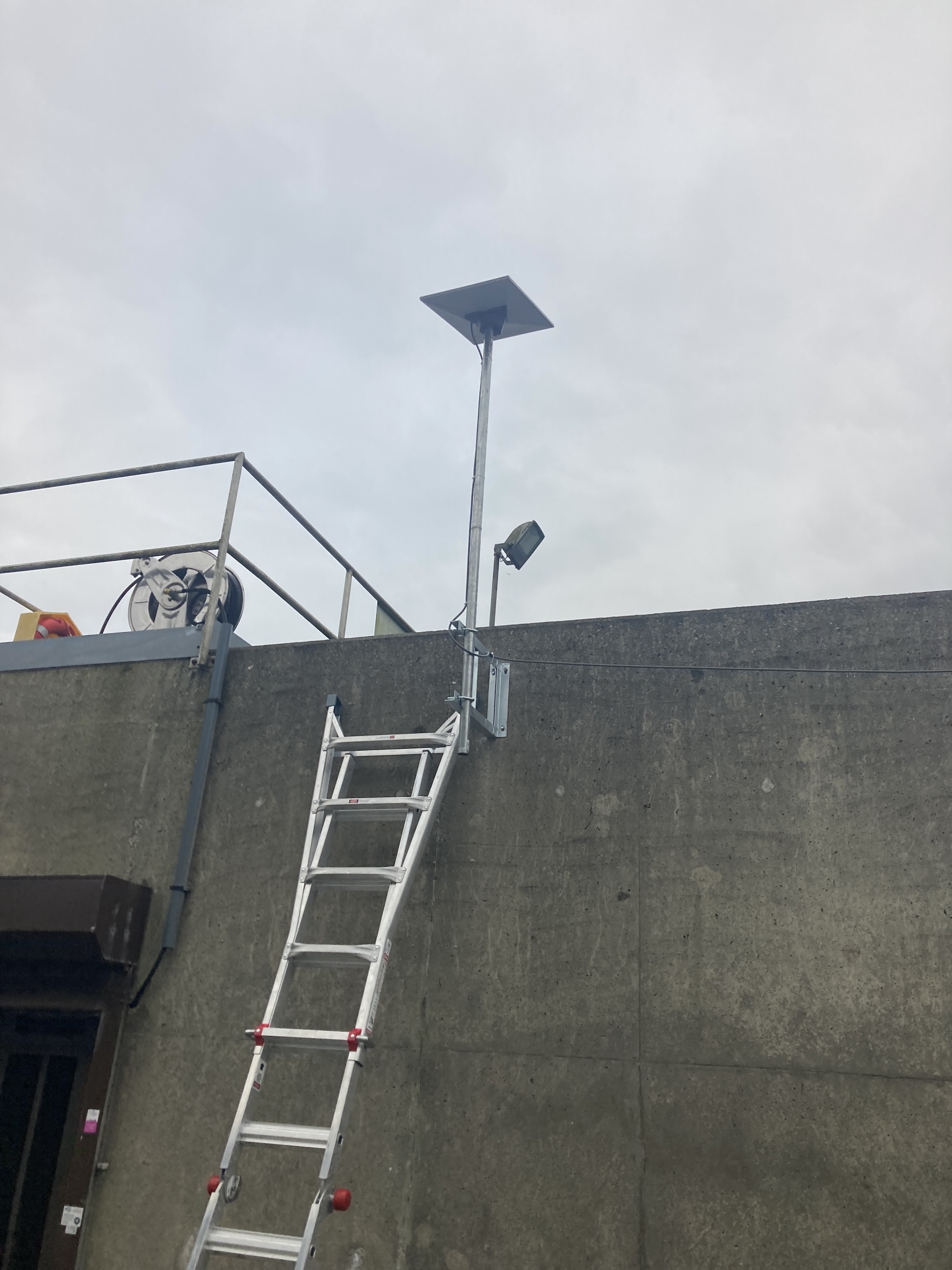 Starlink installed at a remote water treatment facility in Ireland